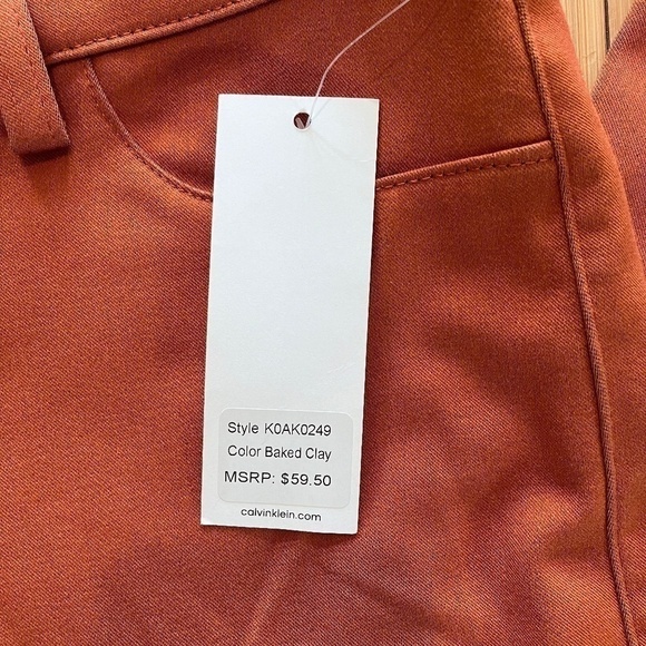 NWT Calvin Klein stretch dress pants in baked clay size 10 - Picture 2 of 5